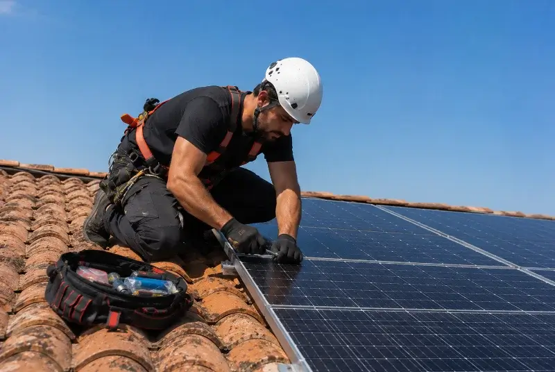 Maintenance et monitoring de panneaux solaires à Portes-lès-Valence